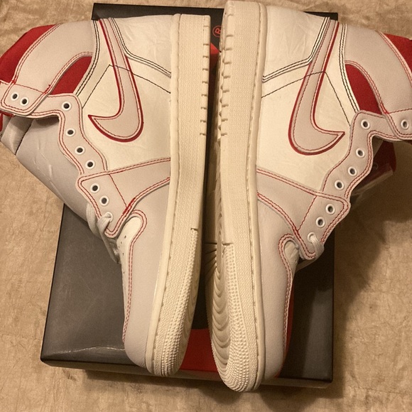 Jordan 1 Retro High Phantom Gym Red - Picture 3 of 7